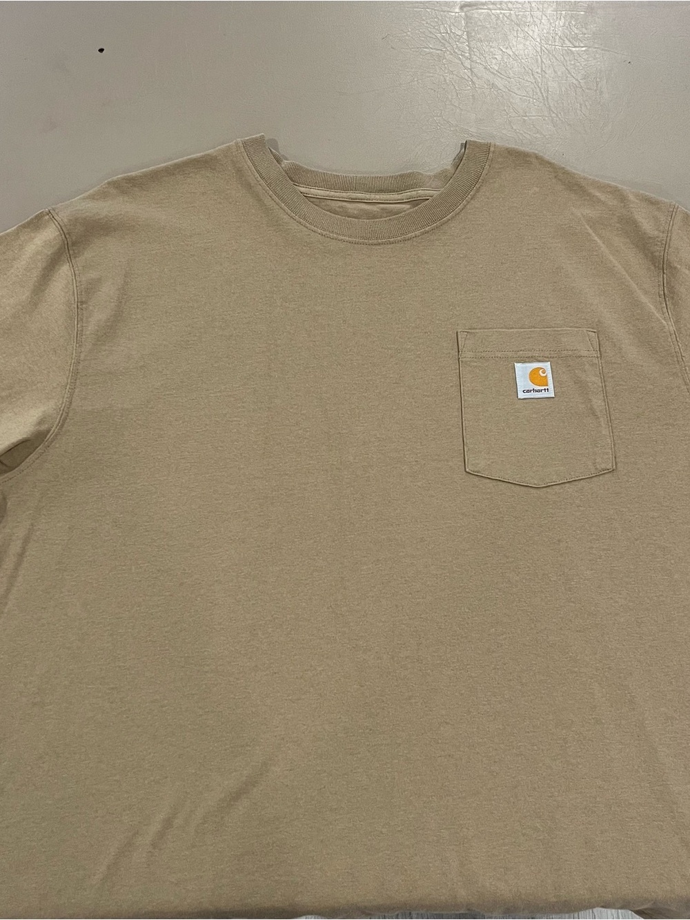 Carhartt Light Brown Loose Fit Pocket Tee Short Sleeve